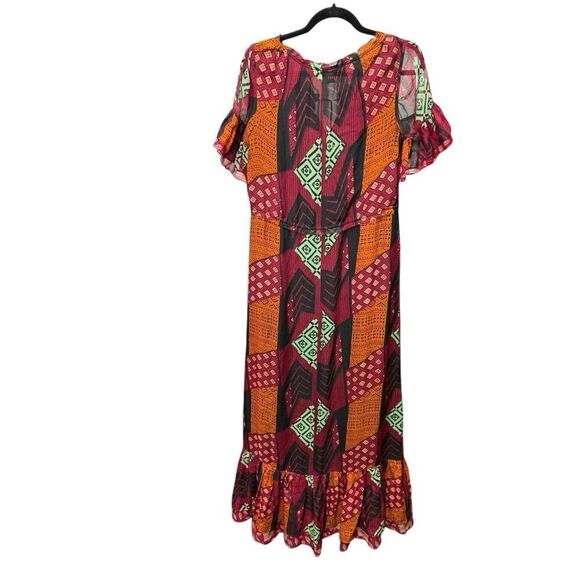 Diane von FurstenbergβSilk Patchwork Maxi Dress - Size 4 (US) - Picture 9 of 16